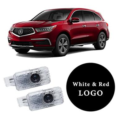 Imagem de Jfsotls Projetor de luz fantasma com logotipo de porta LED para carro que nunca desvanece, para série RLX/MDX/ZDX/TLX/TL/RDX, acessórios, luz de porta, logotipo, luz LED laser para carro, cortesia HD