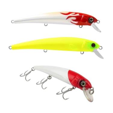 Imagem de Marine Sports, Kit 3 Iscas Artificiais Pesca Meia Água Marine Sports Kisu 11,5cm 16g Cor:Kit 1