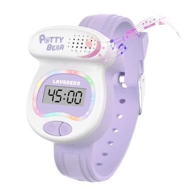 Imagem de NN BEN NEVIS Relógio de treinamento para vaso sanitário, formato de vaso sanitário e luzes coloridas de LED, auxílio para treinamento de banheiro infantil, lembra a criança de ir ao banheiro, o melhor