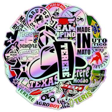 Imagem de Kit com 25 Adesivos Tereré e Chimarrão - Estilo Holográfico Camaleão