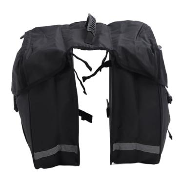 Imagem de Bolsa de Assento Traseiro de Bicicleta de Lado Duplo 34L, Bolsa de Selim de Bicicleta à Prova D'água Com Tiras Reflexivas, Adequada para Bicicletas de Montanha, Bicicletas
