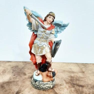 Imagem de Imagem de São Miguel Arcanjo em Resina - 15 cm - Asas Azuis