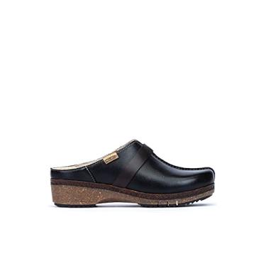 Imagem de PIKOLINOS Tamancos de couro Granada para mulheres, Preto, 7.5-8