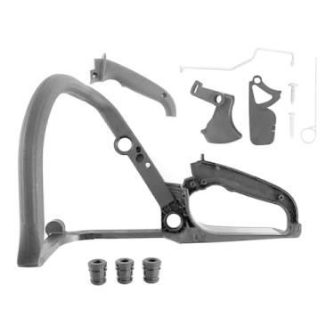 Imagem de QHALEN Barra de alça com kit de mola de bloqueio de gatilho de buffer para motosserra STIHL MS170 MS180 017 018 1130 791 4901