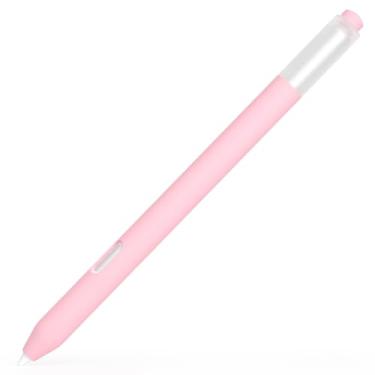 Imagem de AZF Estojo de silicone compatível com Samsung Galaxy S Pen Creator Edition, capa de silicone antiderrapante confortável com suporte de carregamento magnético. (rosa)