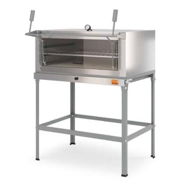 Imagem de Forno de Lastro Inox a Gás com Pedra Refratária FL800 - Tostando