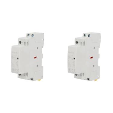 Imagem de 2pcs Contator AC, Relé De Tempo, 50/60HZ Din Rail Tme Realy Switch 2P 16A 24V 2NO AC Contator Tempo Relé Atraso Fora do Interruptor, Controles & Indicadores