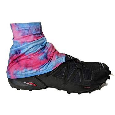 Imagem de Wapiti Designs Polainas Go-Long Trail Running Shoe para corrida, caminhada ou mochila de longa distância (rosa tie-dye, P/M)