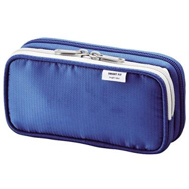Imagem de LIHITLAB Estojo de caneta dupla, 8,9 x 17,9 cm, azul (A7660-8) (A-7660-8)