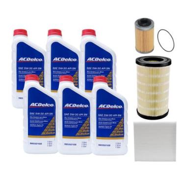 Imagem de Kit Troca De Oleo Gm Trailblazer 3.6 2012-2015 - 6 Acdelco 5w30 Sintét