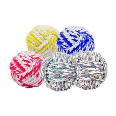 Imagem de Brinquedo LCM Bola de Corda para Cães - Cores Sortidas - Tamanho G