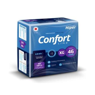 Imagem de Fralda Geriátrica XG Adulto Antivazamento Confort Line com 46 Unidades