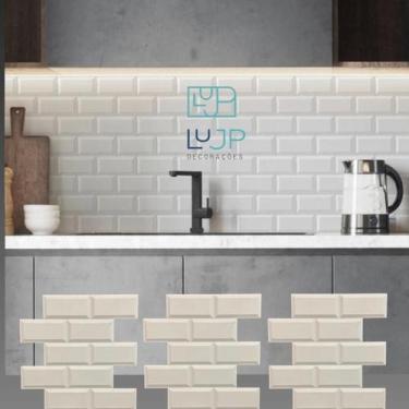 Imagem de Kit 20 Painéis Decorativo Tijolinho Revestimento Retrô Pvc - Lujpdecor