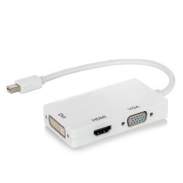 Imagem de Adaptador Mini Displayport para HDMI, VGA e DVI - CIRILO CABOS