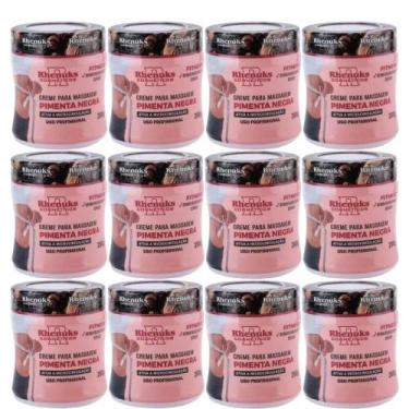 Imagem de Kit 12 Creme  Pimenta Negra 200g - Rhenuks