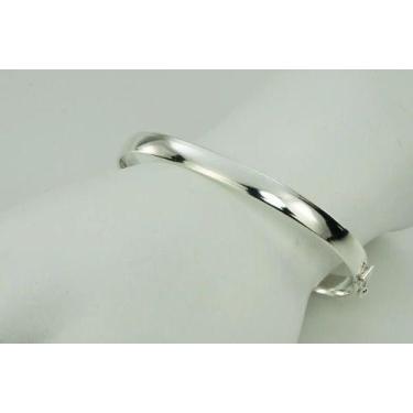 Imagem de Bracelete Kit Com 2 Liso Feminino De Prata 925 Imperdivel - RD Magazin