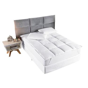 Imagem de Pillow Top Cama Queen Size Manta Conforto Soft Pousada - ENTROU COMPRO