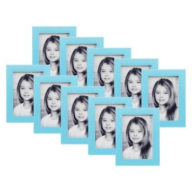 Imagem de Kit 10 Porta Retratos ul Bebê 10X15 Menino Principe - Geral