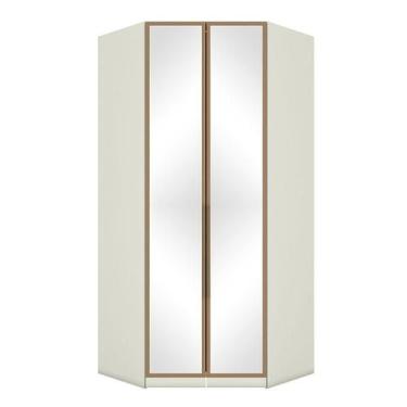 Imagem de Armário de Canto Closet 2 Portas com Espelhos Predileto Areia Jequitib