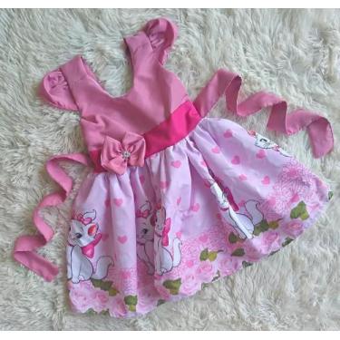 Imagem de Vestido Infantil Temáticos Simples Gata Mari - aurea, P