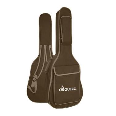 Imagem de Capa Bag Violão Nylon Almofadada Brown Luxo Reforçada 10Mm - Orquezz