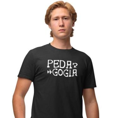 Imagem de Camisa Camiseta Masculina Estampada Pedagogia 100% Algodão Fio 30.1 Pe