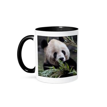 Imagem de 3dRose mug_70237_4"Ásia, China Chongqing. Urso panda gigante, Zoo de Chongqing.-AS07 KWI0155 - Kymri Wilt" Caneca preta de dois tons, 325 ml, multicolorido