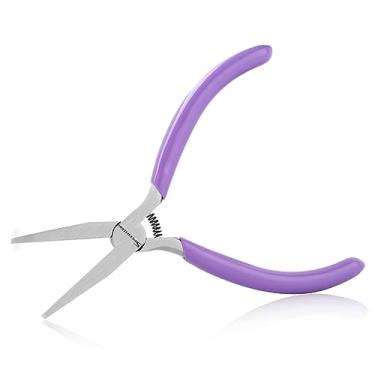 Imagem de SPEEDWOX Alicate de ponta plana – Mini alicate de bico de pato para fazer joias, dobrar, alisar, modelar e abrir o anel