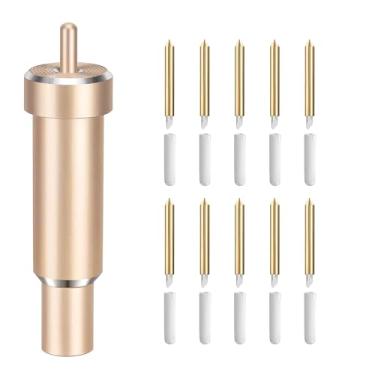 Imagem de Viemior Lâmina de ponta fina premium – compatível com Cricut Maker 3/Maker/Explore 3/Explore Air 2/Air/One, caixa de lâmina de ponta fina para cortar cortes de vinil com glitter, cartolina, folha