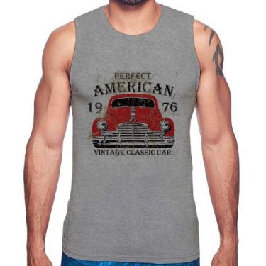 Imagem de Regata Vintage Classic Car - Foca na Moda, Cinza, M