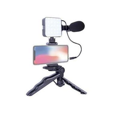 Imagem de Kit Youtuber 5 Em 1 Tripé Estabilizador De Mão Microfone Cel - oem