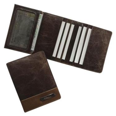 Imagem de Carteira Compacta Couro RFID Blocking 15-R Personalizada Raffai Couros