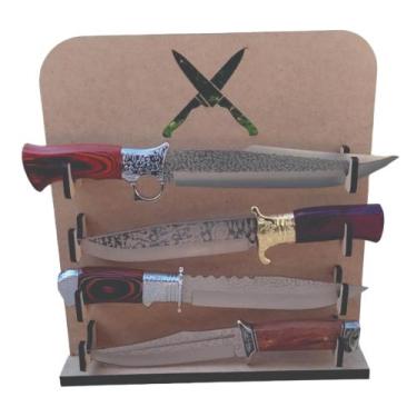 Imagem de Expositor Para 4 Facas Em Mdf Cru 6 Mm Resistente - atacado limb