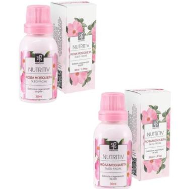 Imagem de OLEO FACIAL ROSA MOSQUETA NUTRITIV 30ml  NATUFLORES Kit 2und