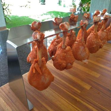 Imagem de Suporte para 12 Coxas de Frango BBQ - Chicken Lollipop -Inox - Maxx Di