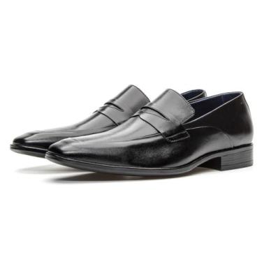 Imagem de Sapato Social Estilo Italiano de Couro Masculino Bico Alongado Elegant