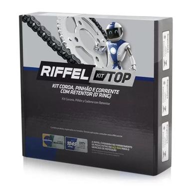 Imagem de Kit Relação Transmissao Moto Riffel Fz15 2022.. Em Diante Com Retentor