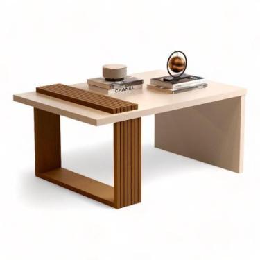 Imagem de Mesa de Centro JB 8020 Pérola e Nature JB Móveis