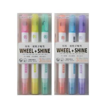 Imagem de Marca Texto Carimbo Roller Colorido C/3 unidades - Babumi