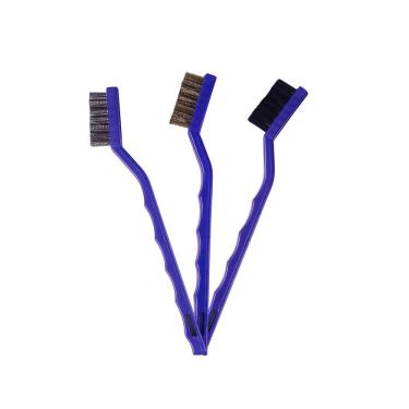 Imagem de Kit 3 Escovas Detalhamento Nylon Aco Latao   Vonixx 