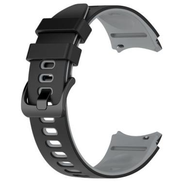 Imagem de Pulseira Silicone para Galaxy Watch 4 Watch 5 Watch 6 - Poolsy, Preta 