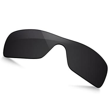 Imagem de TRUSHELL Lentes de reposição polarizadas para OAKLEY Turbine Rotor OO9307 Óculos de sol preto escuro - Polarizado