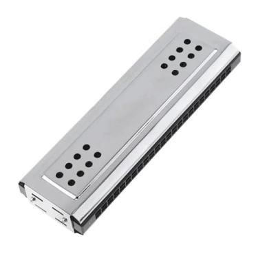 Imagem de Para Iniciantes harmônica Chave Profissional De 24 Furos De C&G Prata Tremolo Gaita Dupla Face Para Iniciantes Adultos E Conjunto De Gaita