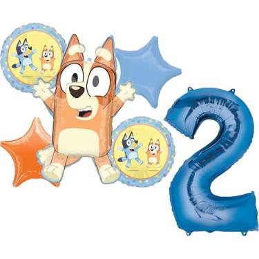 Imagem de Bingo and Bluey 2nd Birthday Party Supplies Balloon Bouquet Decorations