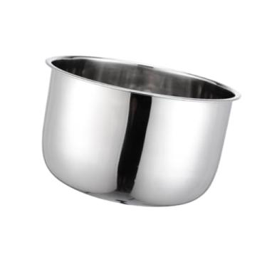 Imagem de IEUDNS Panela de arroz panela interna de aço inoxidável multiuso redondo prático kithcen ferramenta panela interna de aço inoxidável para restaurante, M