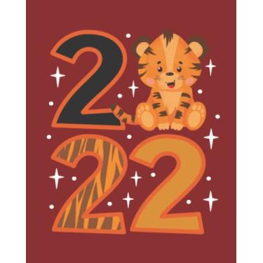 Imagem de The Year of Tiger 2022, Red Notebook: Composition Journal for Work, Study, Diary, New Year Gift idea,