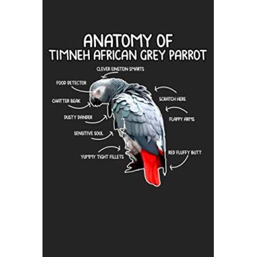 Imagem de Anatomy of timneh african grey: Notebook | Dotgrid Journal | Writing Diary Book | Planer | parrot, animal lover, parrot lover, pet, animal, pet owner ... animal lovers, 120 Pages Size 6x9" (Din. A5)