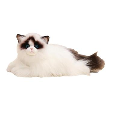 Imagem de menolana Gato de pelúcia gatinho figuras brinquedo artesanal travesseiro de pelúcia animal adorável para o bebê crianças dormir amigo crianças presente