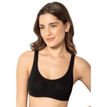 Imagem de Sutiã Top Sustentação Sem Aro e Sem Costura Trifil - CE0901, P, Preto0