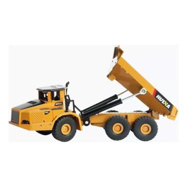 Imagem de Miniatura Huina 1712 Escala 1:50 Caminhão Basculante, Amarelo